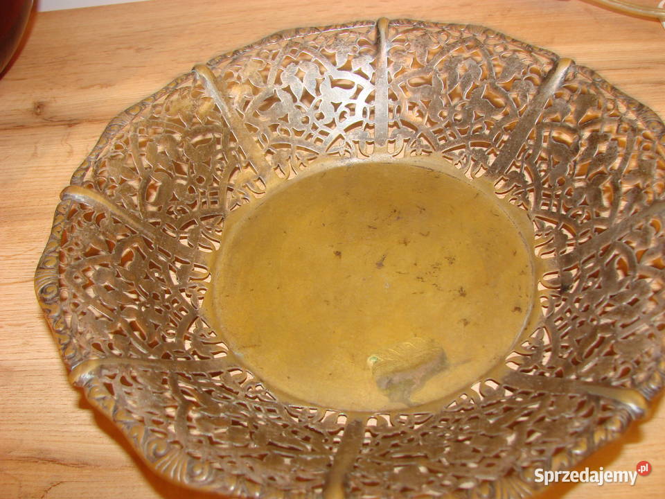 ażurowy mosiężny koszyk Pruszcz Gdański