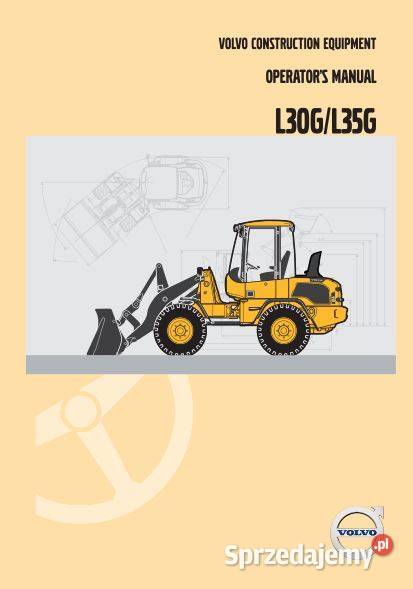 Volvo L30G L35G instrukcja obsługi DTR Kielce