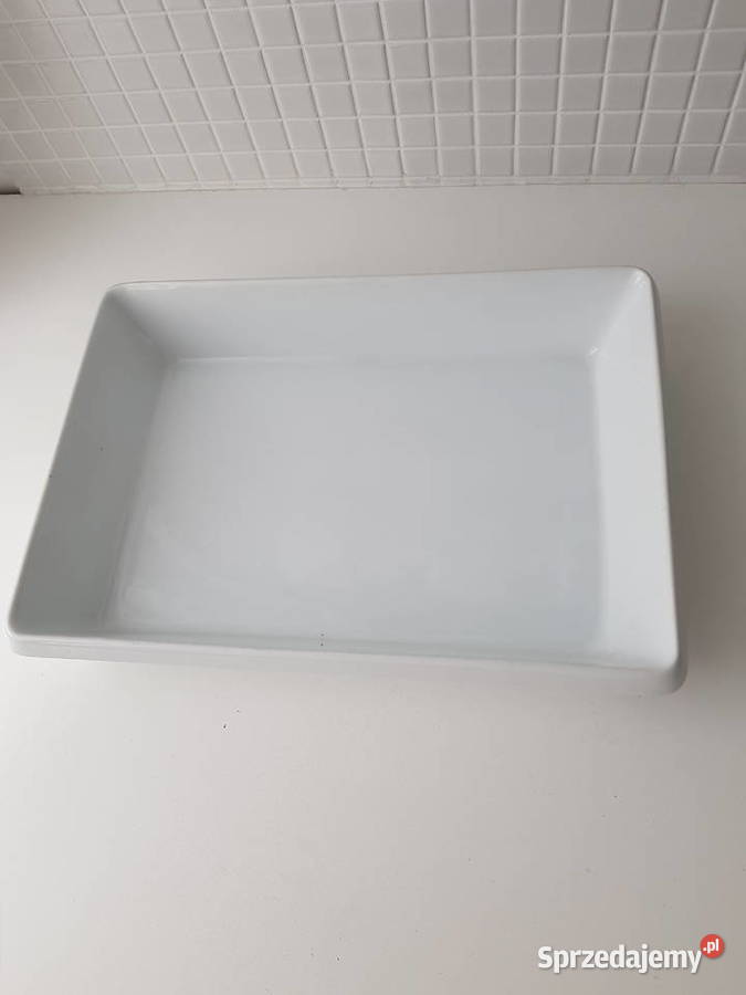Biała ceramiczna brytfanna naczynie żaroodporne Naczynia żaroodporne Siemianowice Śląskie sprzedam