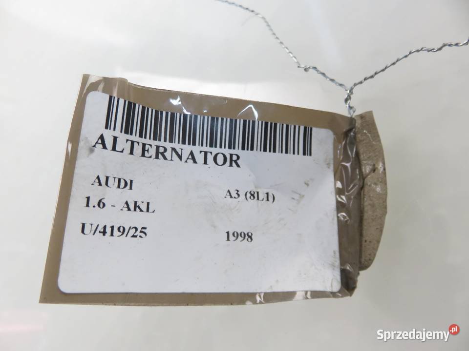 ALTERNATOR AUDI A3 8L 16 0986040940