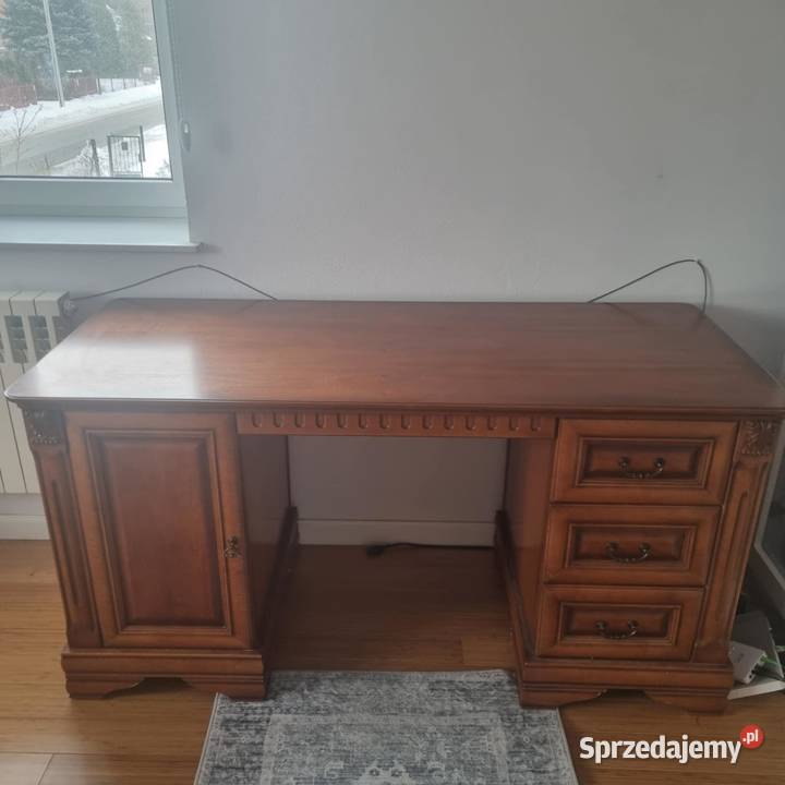 Solidne biurko z litego drewna 15565 Koluszki