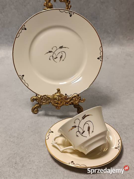 HACKEFORS Filiżanka Trio Śniadaniówka Szwecja pomorskie