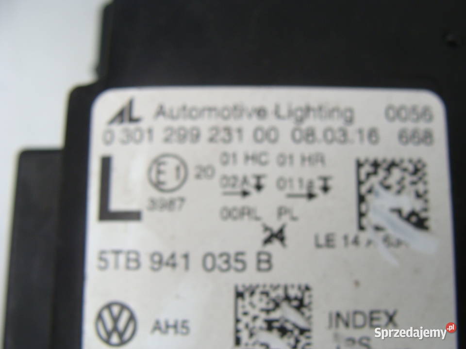 VW TOURAN 3 III LAMPA PRZEDNIA LEWA 5TB941035B