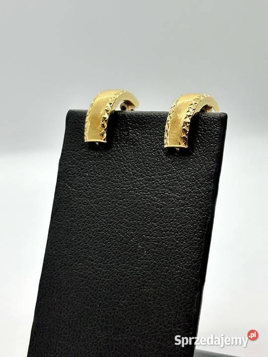 Złote kolczyki pr 375 162g Angielskie Elbląg