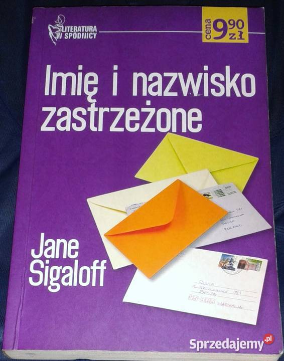 Imię i nazwisko zastrzeżone Jane Sigaloff lubelskie Chełm sprzedam