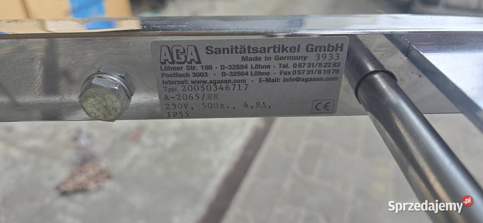 Stół zabiegowy elektryczny AGA Krotoszyn sprzedam