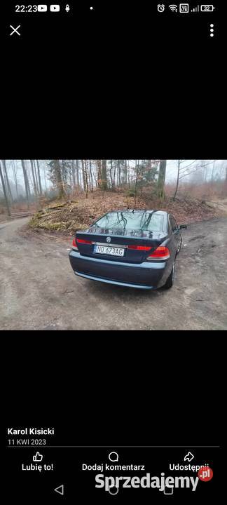 Sprzedamzamienię BMW E65 234000km wielkopolskie Koło