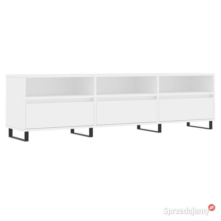 Szafka pod TV biała 150x30x445 materiał