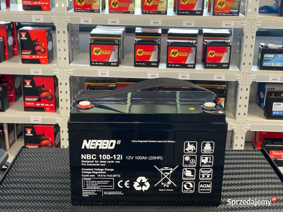 Akumulator Nerbo NBC 10012i 12V 100Ah M8 Jasło