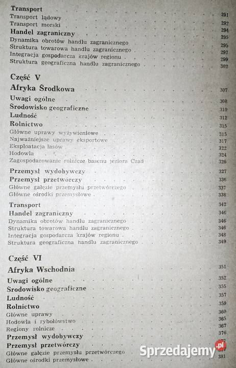 Geografia ekonomiczna Afryki Zbigniew twarda z obwolutą lubelskie Chełm sprzedam