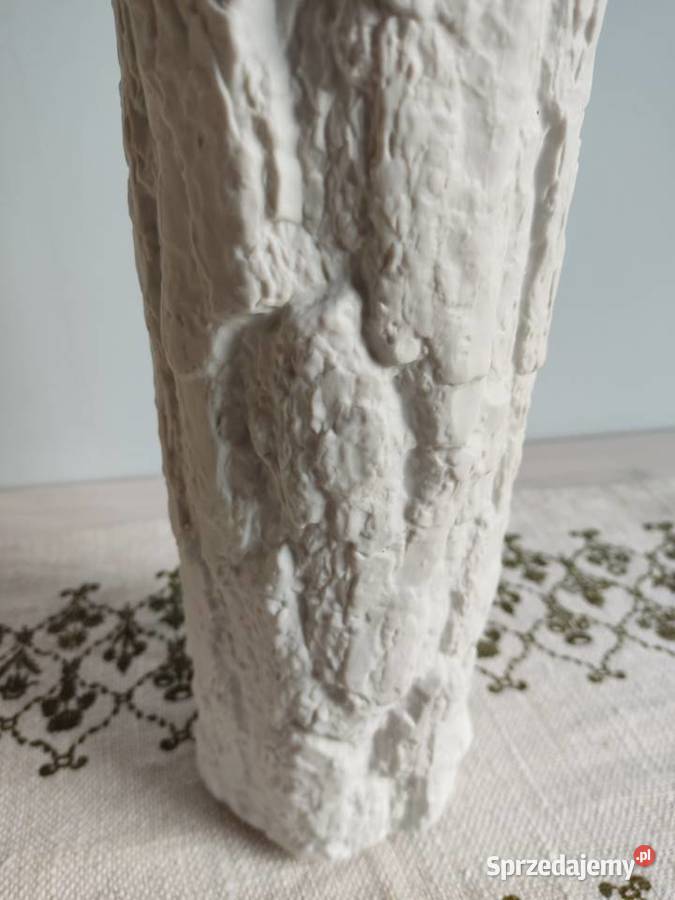Wazon ceramiczny biały Bareuther Waldsassen Porcelana i szkło Głuchołazy