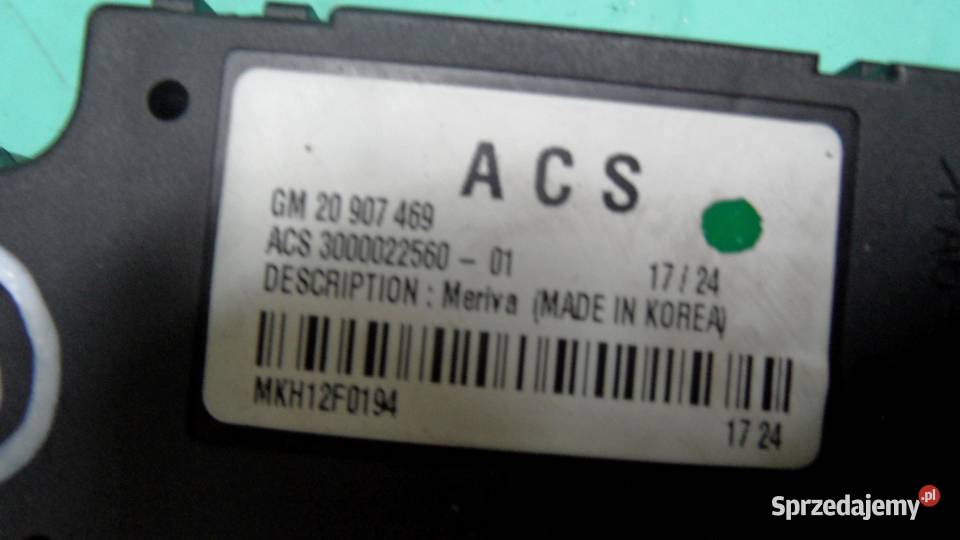 OPEL MERIVA B 11r silniczek szyberdachu 20907469