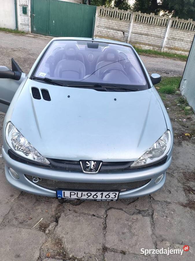Peugeot 206cc 16benzyna Rok produkcji 2003