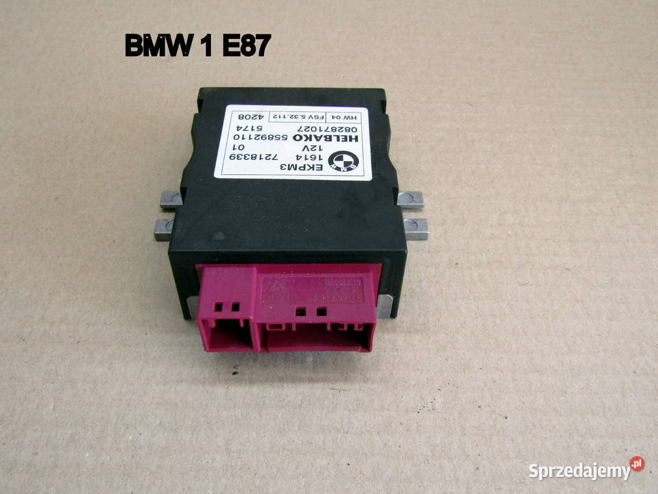 MODUŁ POMPY PALIWA BMW 1 E87 7218339 Mysłaków