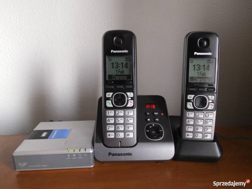 Zestaw telefony stacjon Panasonic bramka VOIP Kraków