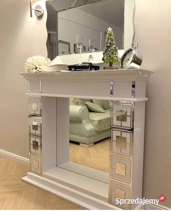 Portal kominkowy KONSOLA lustro HAMPTON YORK biały Jeleśnia sprzedam