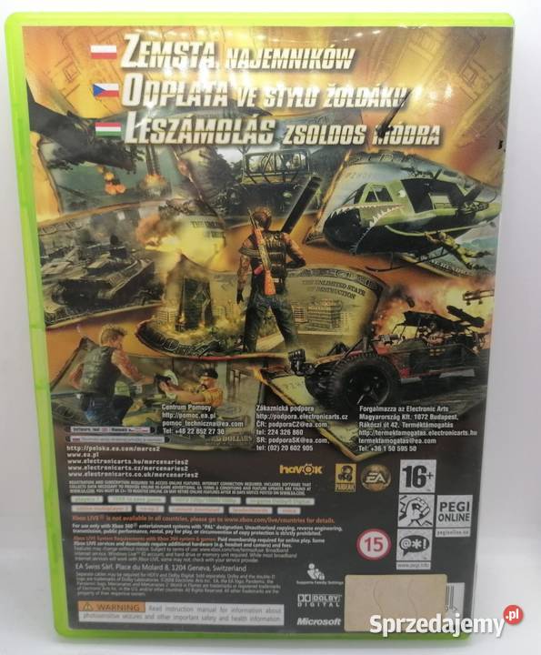 Gra Mercenaries 2 World In Flames Xbox 360 Elbląg