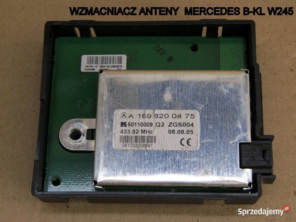 WZMACNIACZ ANTENY MERCEDES BKLW245 A1698200475 Pozostałe Układ elektryczny, zapłon Mysłaków sprzedam