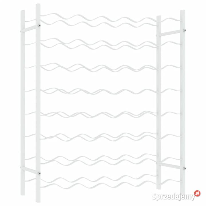 vidaXL Stojak na 48 butelek wina biały Warszawa