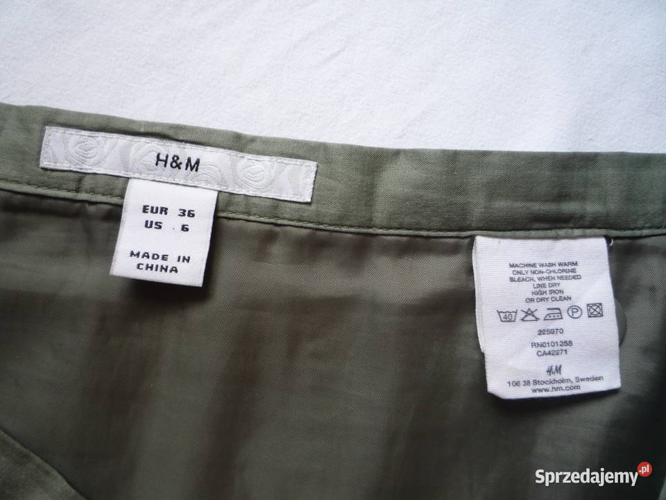 HM 38M Zielona khaki długa spódniczka haft zachodniopomorskie Szczecin