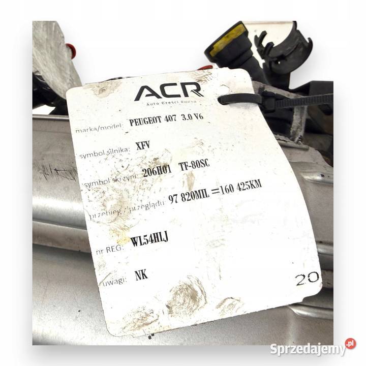 SILNIK XFV Citroen C5 III C6 Peugeot 407 607 30