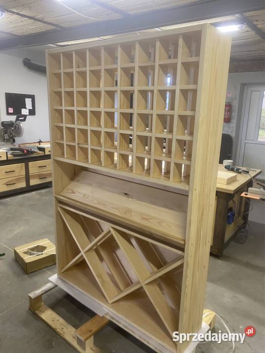 Regał na wino sosnowy 180x120 Chełmża sprzedam