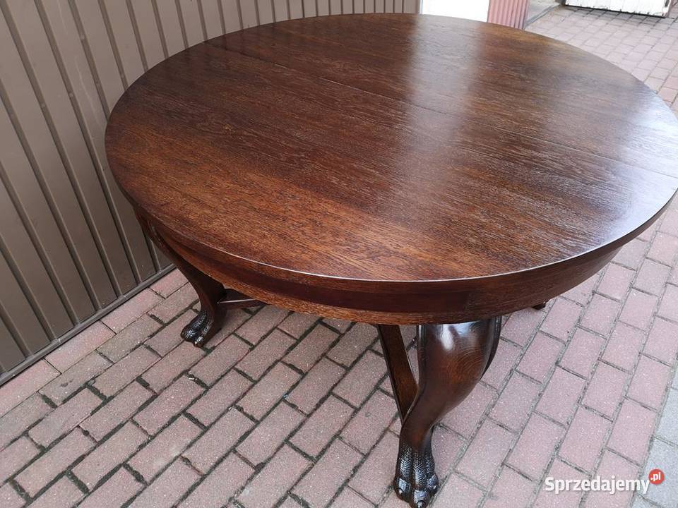 Stół Dębowy 130 Zgrabny Masywny Antyk Stary