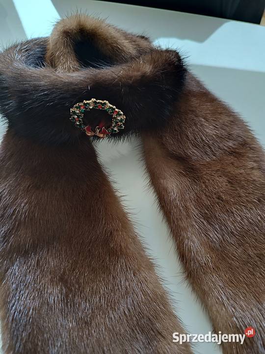 Szalik i opaska z prawdziwej norki elegancja i Chojnice sprzedam