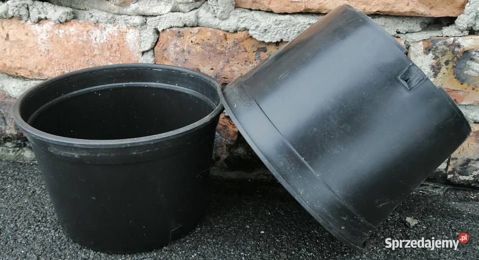 Doniczki produkcyjne czarne 2L 18 TWARDE 2 L śląskie Siewierz
