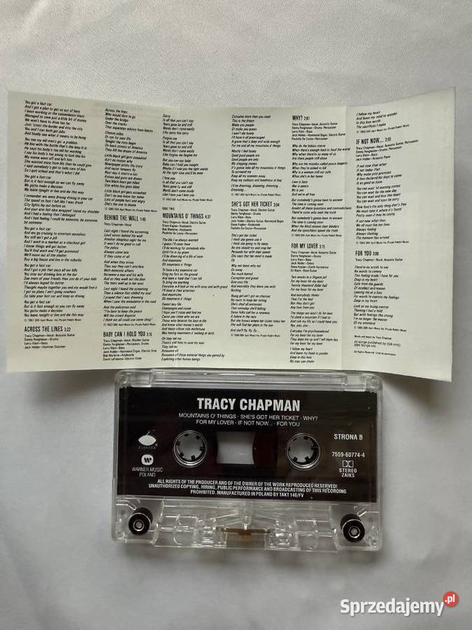 Tracy ChapmanTracy Chapman kaseta MC Lublin sprzedam