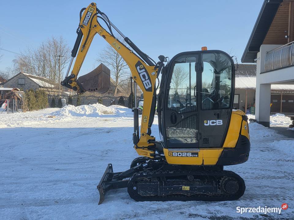 JCB 8026 mini koparka 3 łyżki szybkozłącze 1 wł Rok produkcji 2021