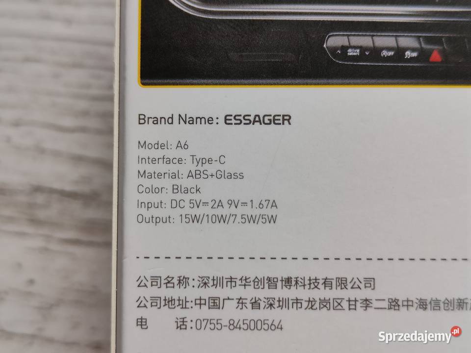 Ładowarka indukcyjna samochodowa Uchwyt na Lipsk sprzedam