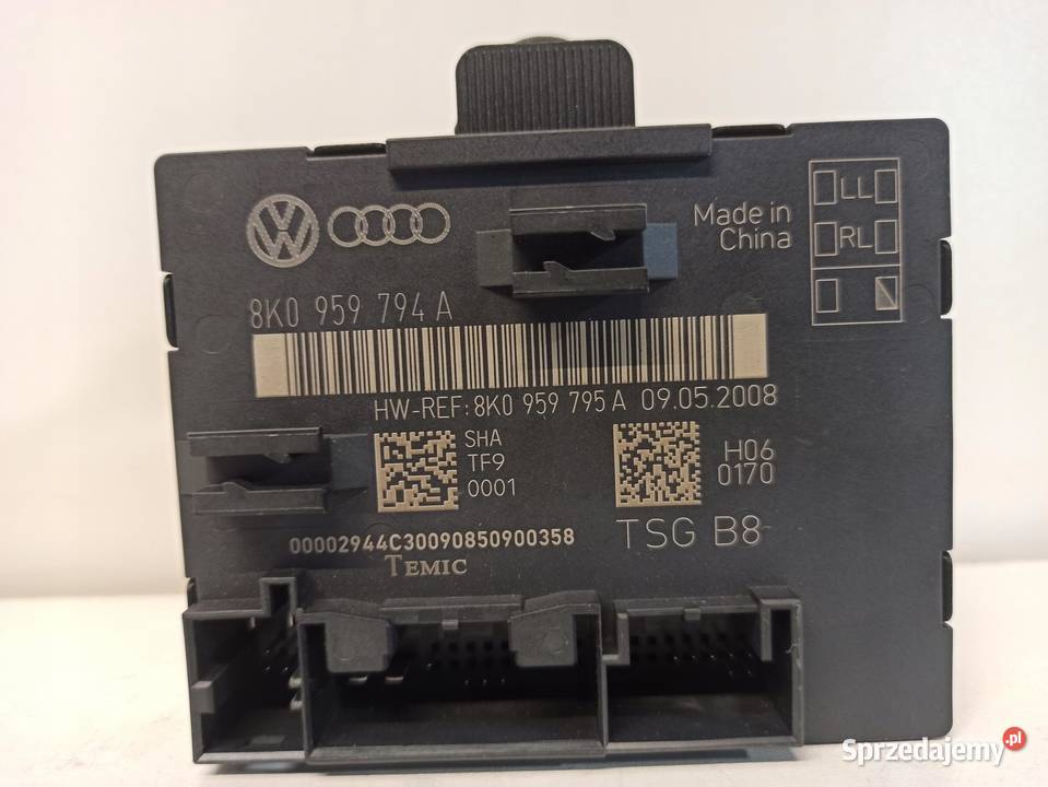MODUŁ STEROWNIK DRZWI A4 B8 8K0959794A osobowe