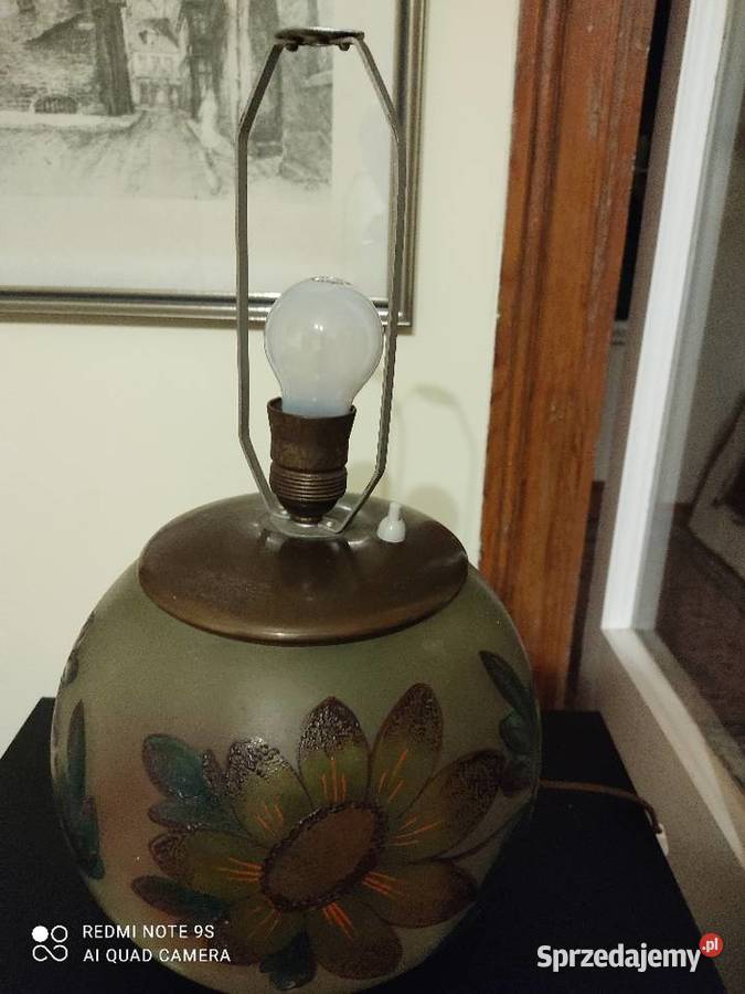 Lampa stołowa szklana Sopot