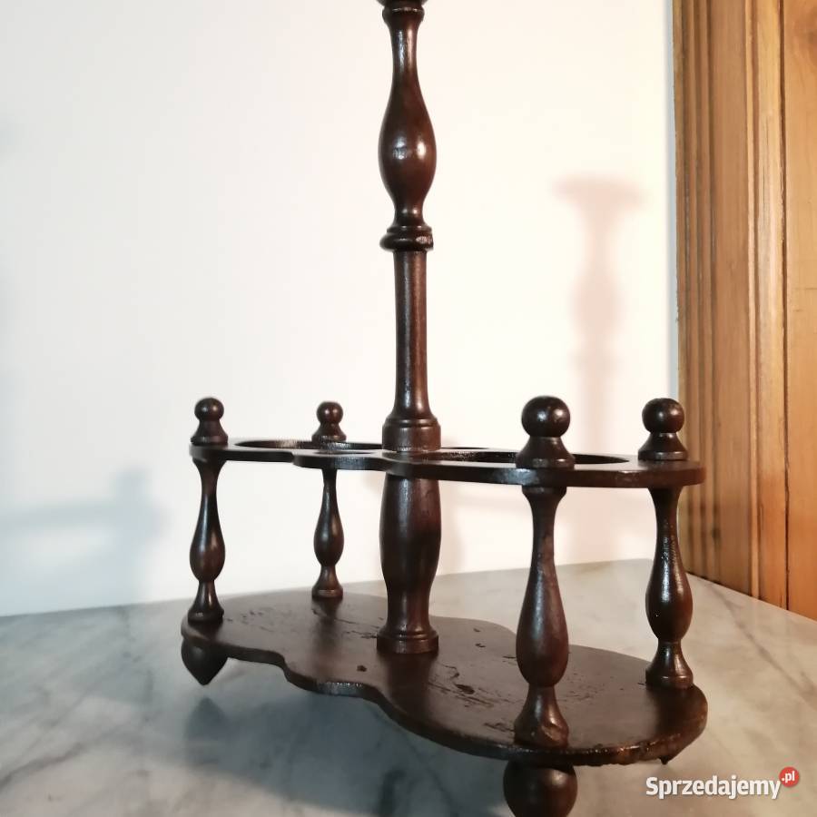 Antyczny drewniany koszyczek stołowy na oliwę i Antyki, Sztuka, Kolekcje Kraków