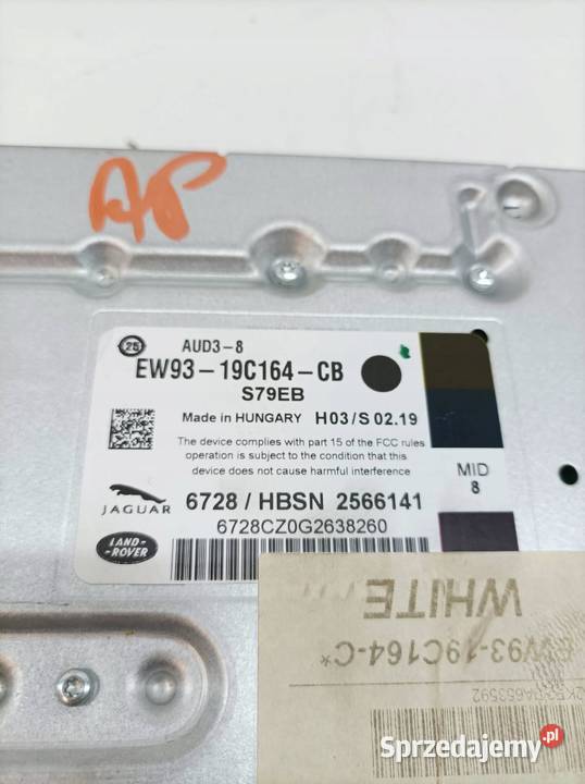 WZMACNIACZ EW9319C164CB Land Rover Range Rover Rok produkcji 2016