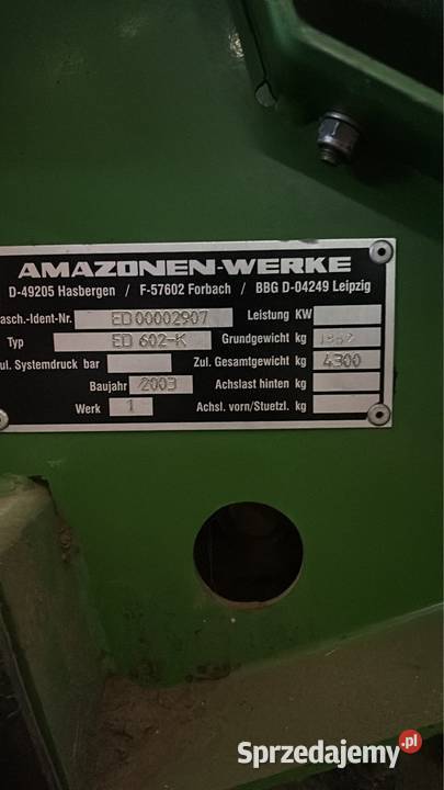 Siewnik do kukurydzy Amazone Czyżew