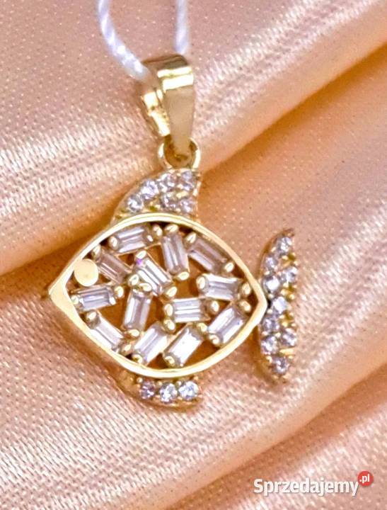 Wisiorek złoty próby 333 Rybka Z537 Biżuteria dla Pań Poznań