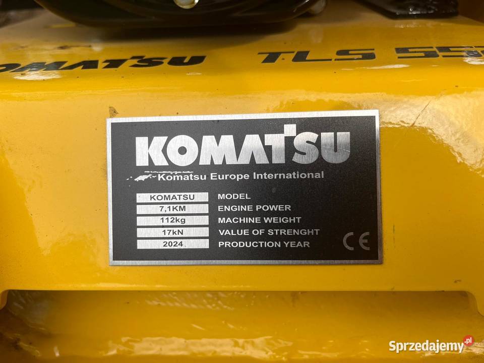 Nowa zagęszczarka do gruntu KOMATSU Kierlikówka