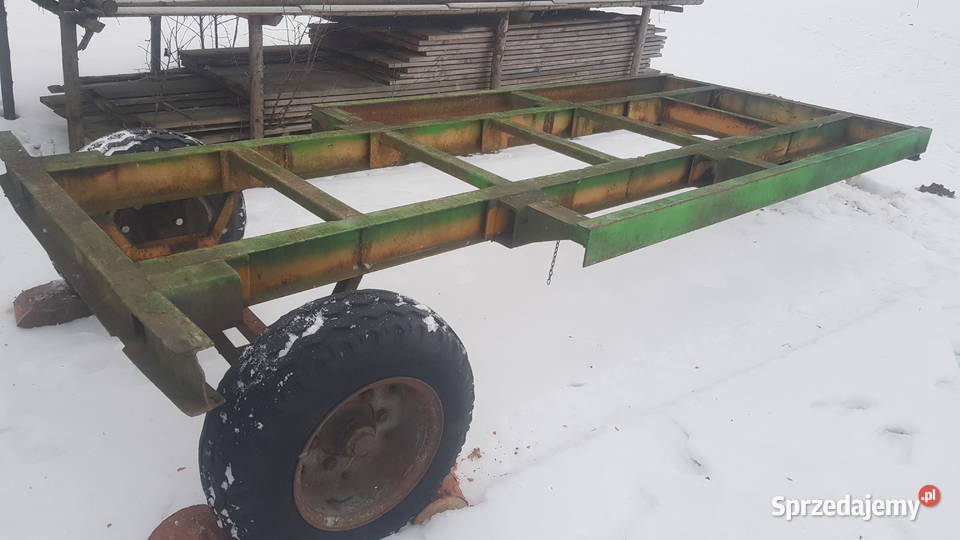 Sp4zedam Rama przyczepa oś z kołami nieuszkodzony Przyczepy rolnicze Nowy Dwór sprzedam