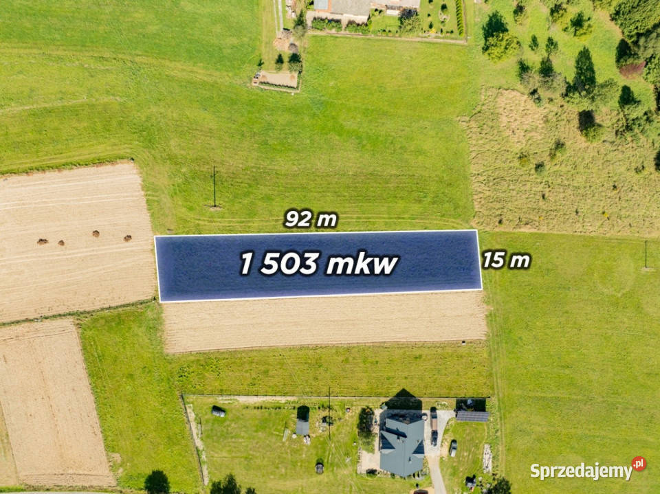 Działka budowlana 1 503 m MPZP MN 1503m2 małopolskie