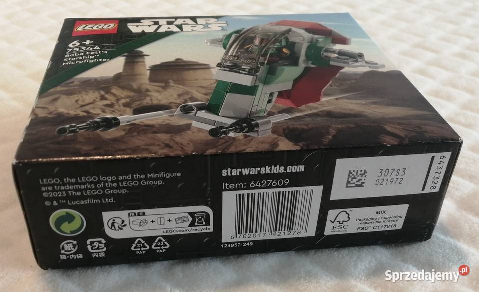 Lego Star Wars 75344 Mikromyśliwiec Boby Fetta Czeladź sprzedam