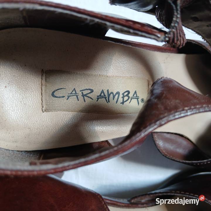 Sandały eleganckie Skórzane Caramba 40