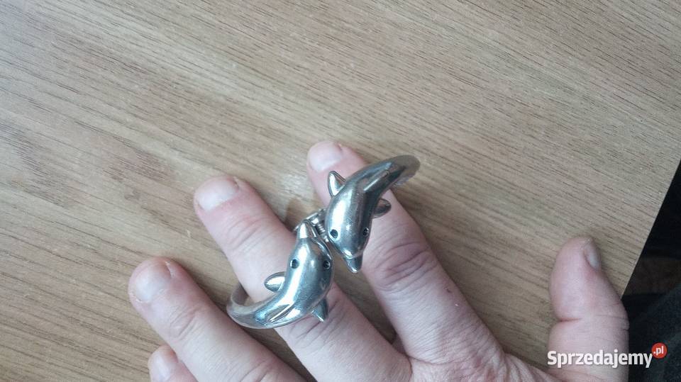 Bransoletka na rękę dwa delfin srebro Warszawa