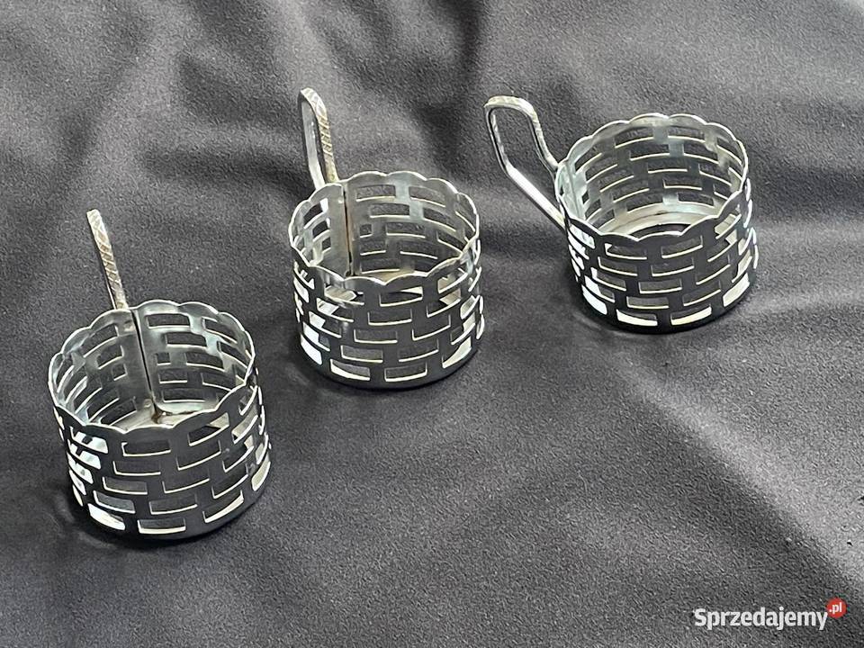 PRL stare koszyczki szklanek i Kołobrzeg sprzedam