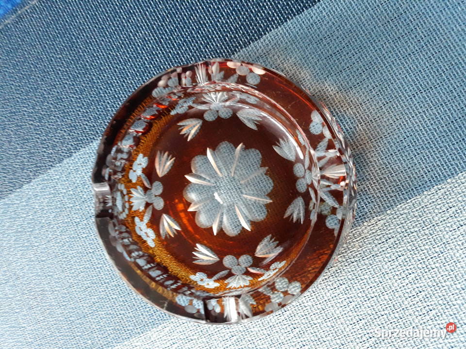 Popielniczka dwukolorowa kryształowa Sprzedam Aleksandrów Łódzki