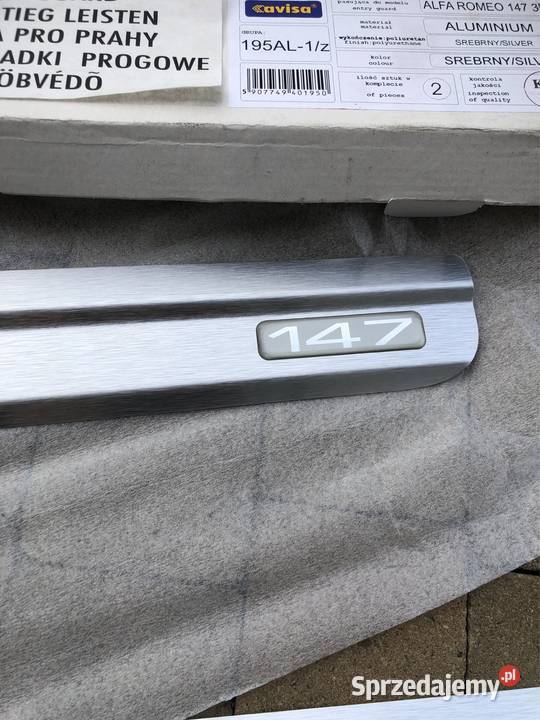 Listwy ozdobne progu Alfa romeo 147 nowe Kozy sprzedam