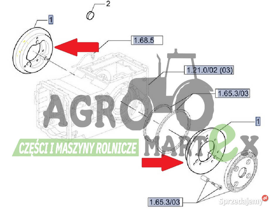87354150 TŁOK HAMULCOWY T6 CNH dolnośląskie Wichrów