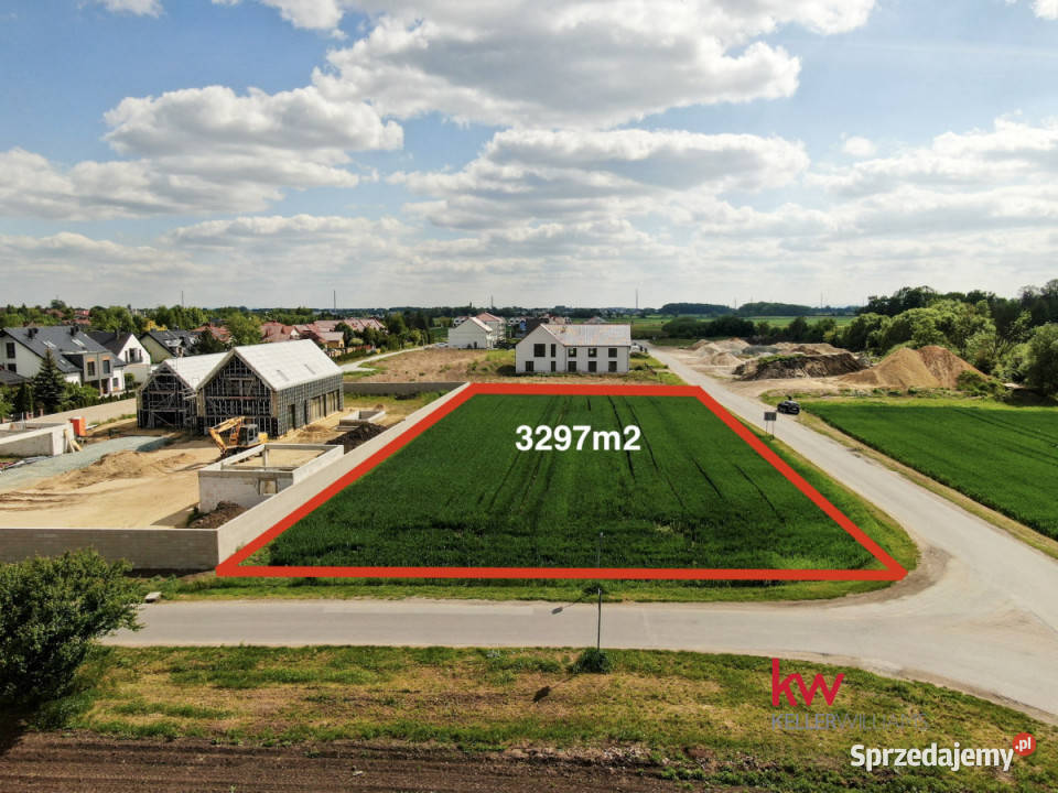 Działka 3297m2 Bielany Wrocławskie