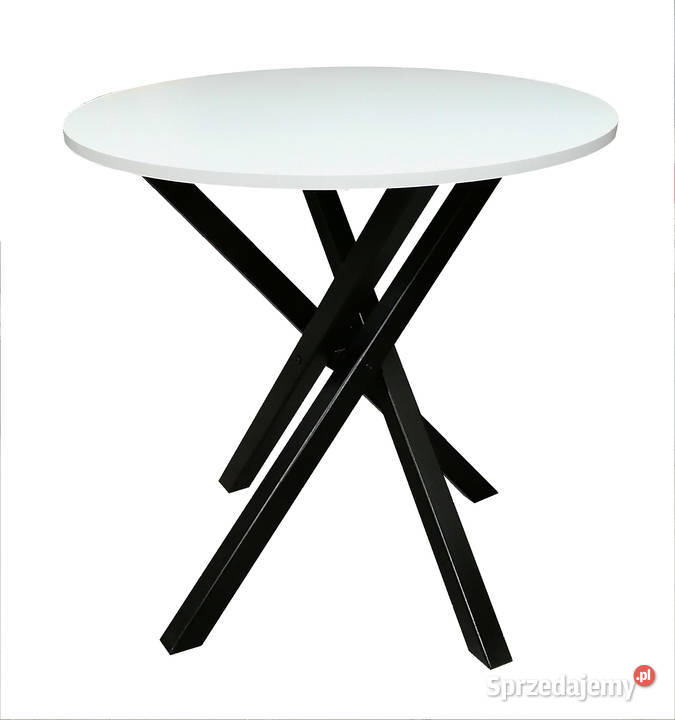 STÓŁ FI 60 OKRĄGŁY BIAŁY STOLIK ŁAWA PODSTAWA Stoły Tołkiny